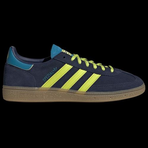 Neon Yellow Accents on Navy Suede Adidas Handball Spezial Neon Yellow Accents on Navy Suede Adidas Handball Spezial — Adidas Spezial Outfits