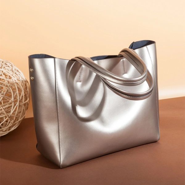 Rich Brown Pebbled Tote for Work Rich Brown Pebbled Tote for Work — Work Bags for Women