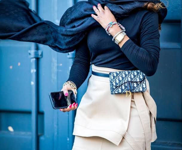 Monogrammed Belt Bag with Wrap Skirt — Belt Bag Outfits