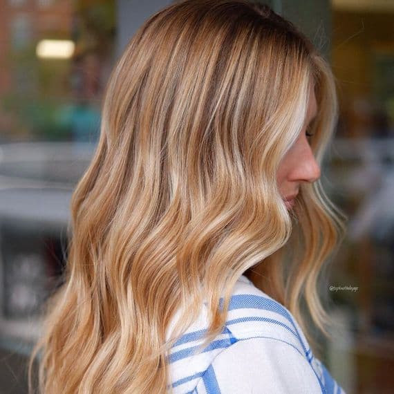 Wavy Blowout Visual Idea Wavy Blowout Visual Idea — Honey Highlights