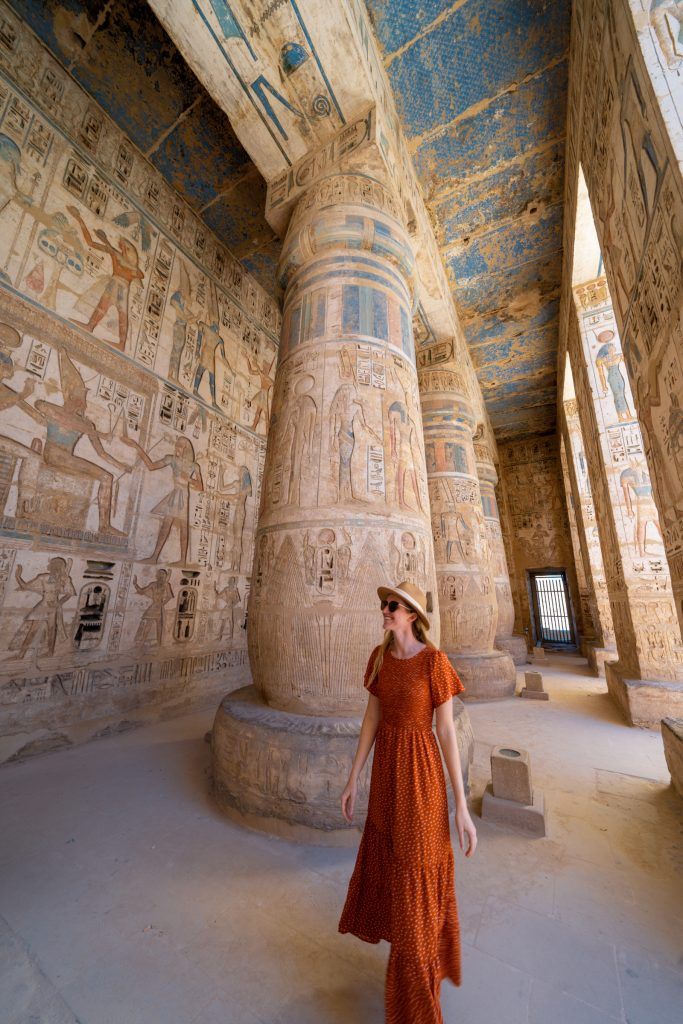 Vibrant Orange A-Line Dress for Sightseeing Adventures Vibrant Orange A-Line Dress for Sightseeing Adventures — Egypt Outfits