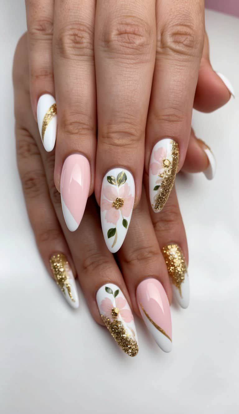 Glossy Glitter Visual Idea Glossy Glitter Visual Idea — Mom Nails