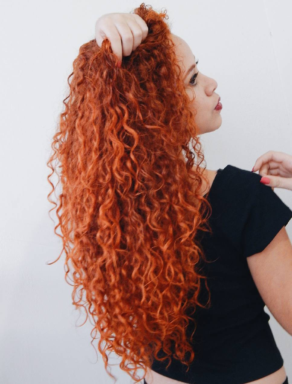 Burnt Orange Soft Waves Burnt Orange Soft Waves — Orange Hair