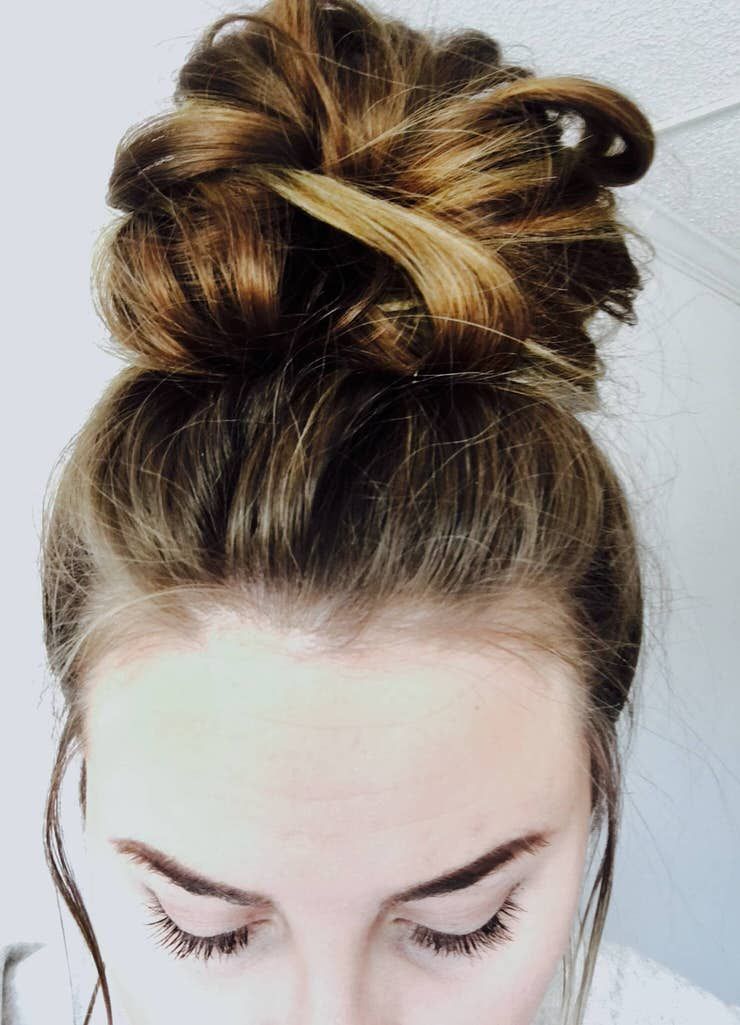 Loose Textured Brown Top Knot Loose Textured Brown Top Knot