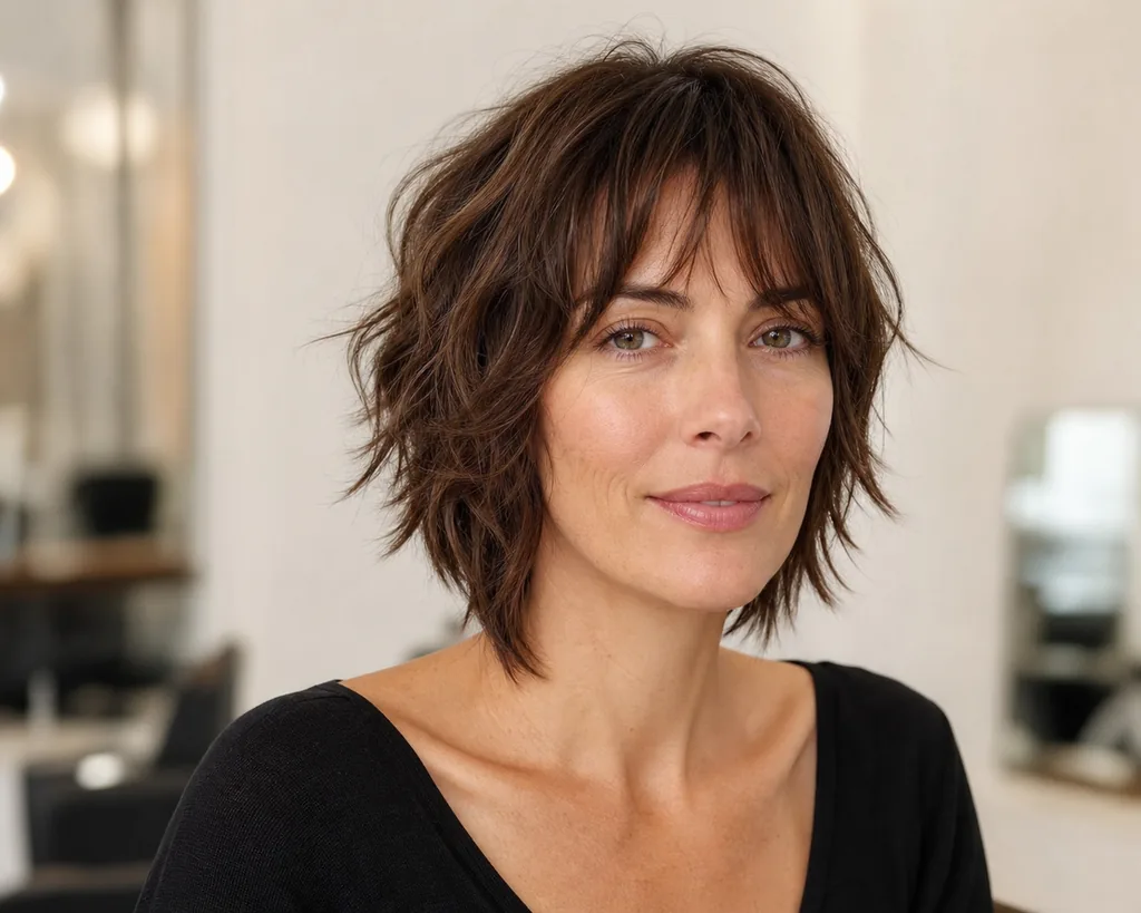 Textured Dark Blonde Shag — Hairstyles for Short Hair