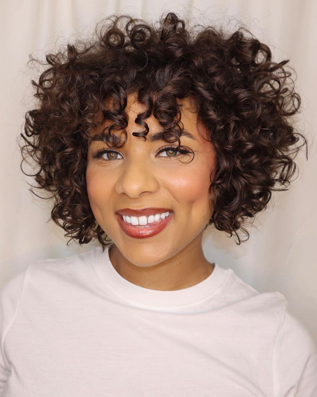 Air Dried Chin Length Bob — Curly Hairstyles