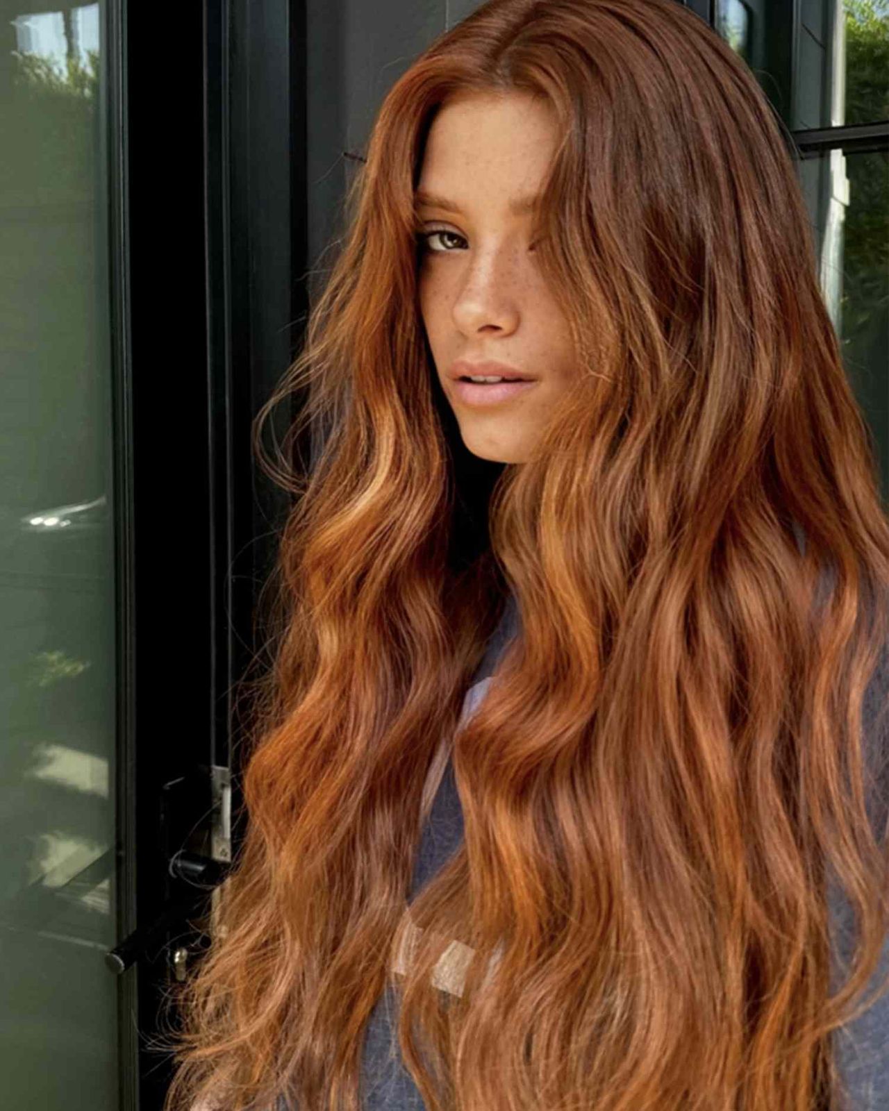 Warm Copper With Lighter Copper Highlights Warm Copper With Lighter Copper Highlights — Red Hair with Highlights