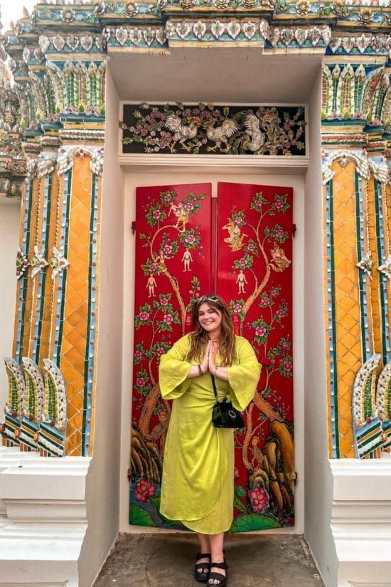 Lime Green Wrap Dress for Casual Sightseeing — Thailand Outfits