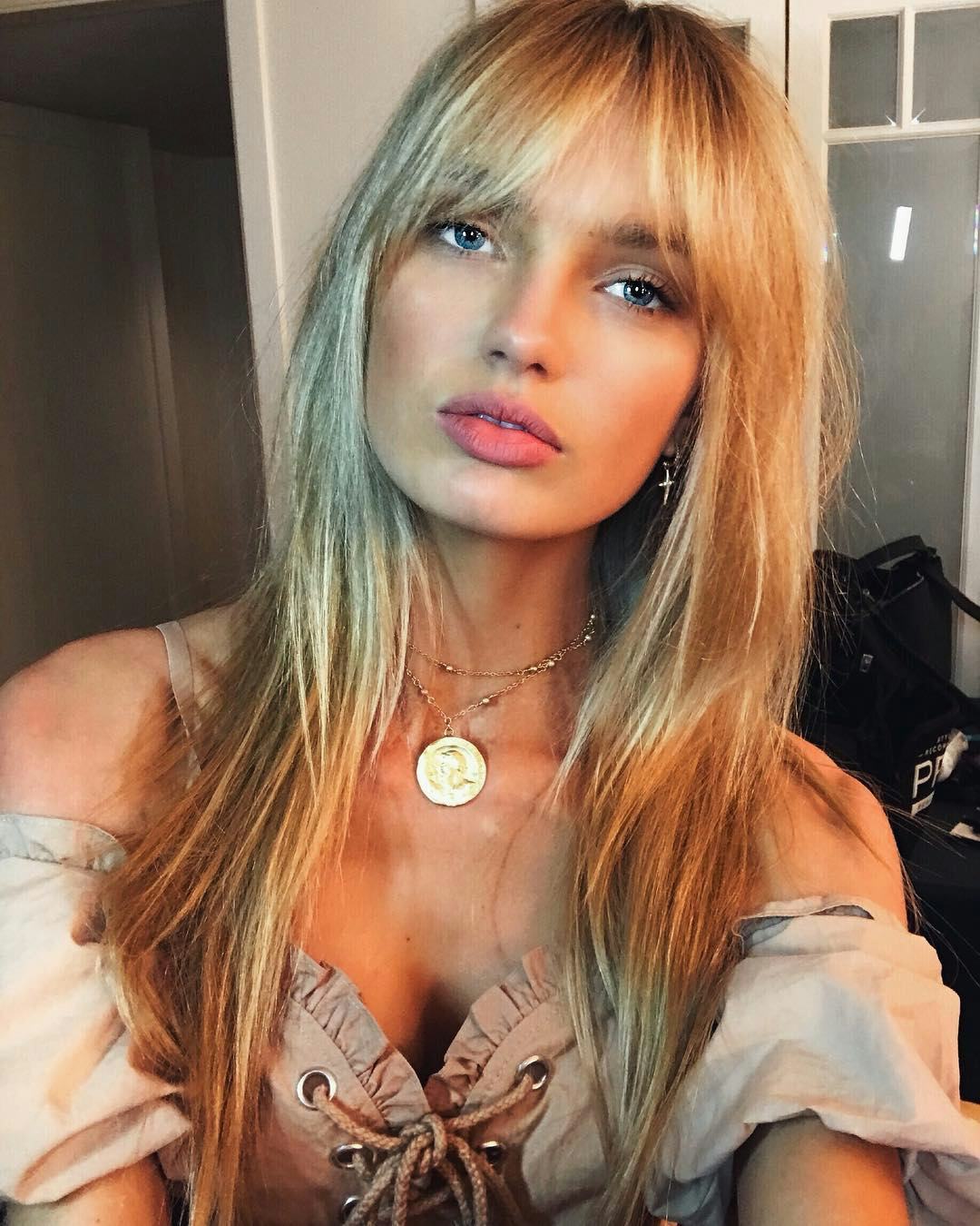 Effortless Chic: Birkin Bangs with an Off-the-Shoulder Top Effortless Chic: Birkin Bangs with an Off-the-Shoulder Top