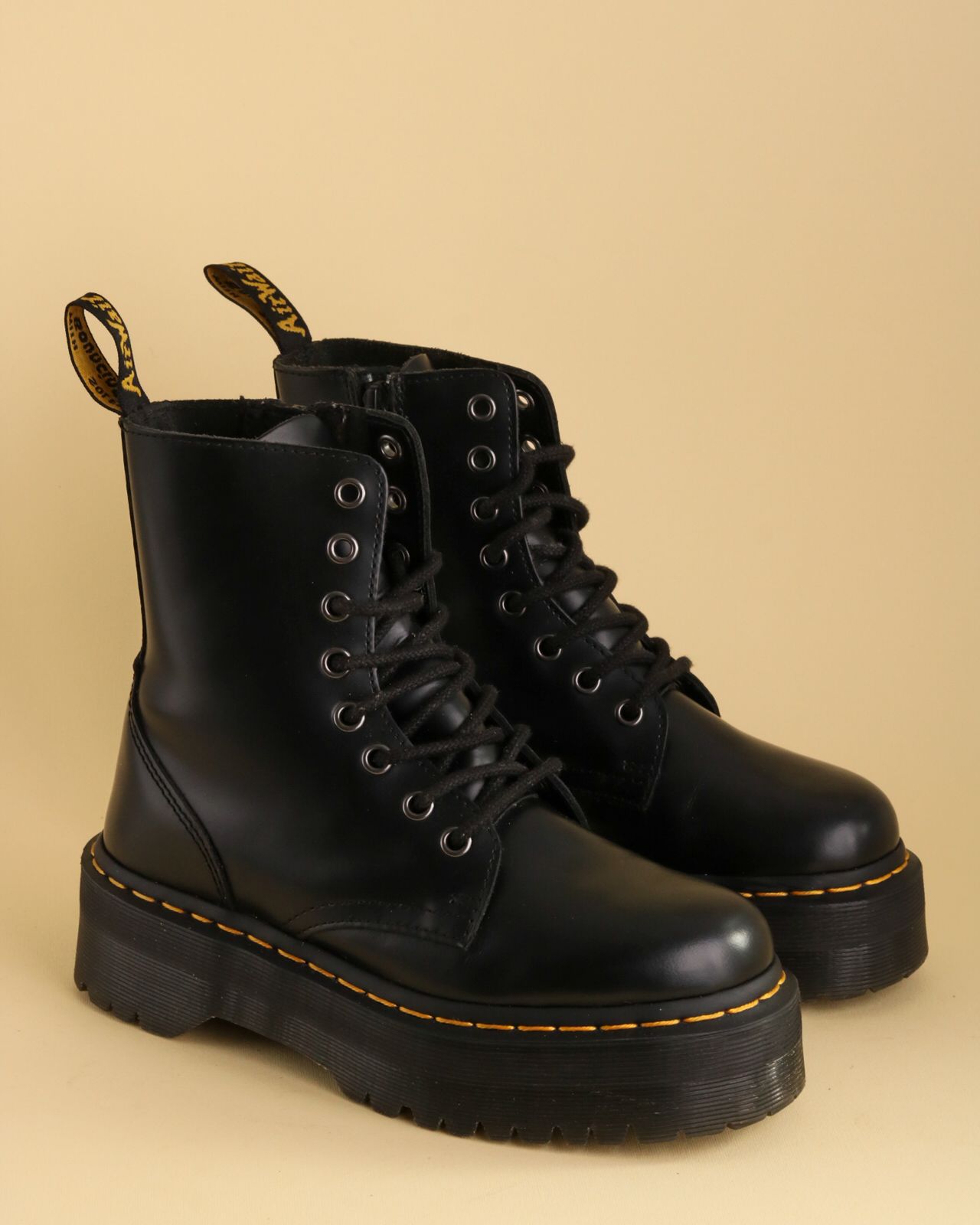 Classic Construction: Black Jadon Boots with Yellow Welt Stitching Classic Construction: Black Jadon Boots with Yellow Welt Stitching — Jadon Boots Outfits