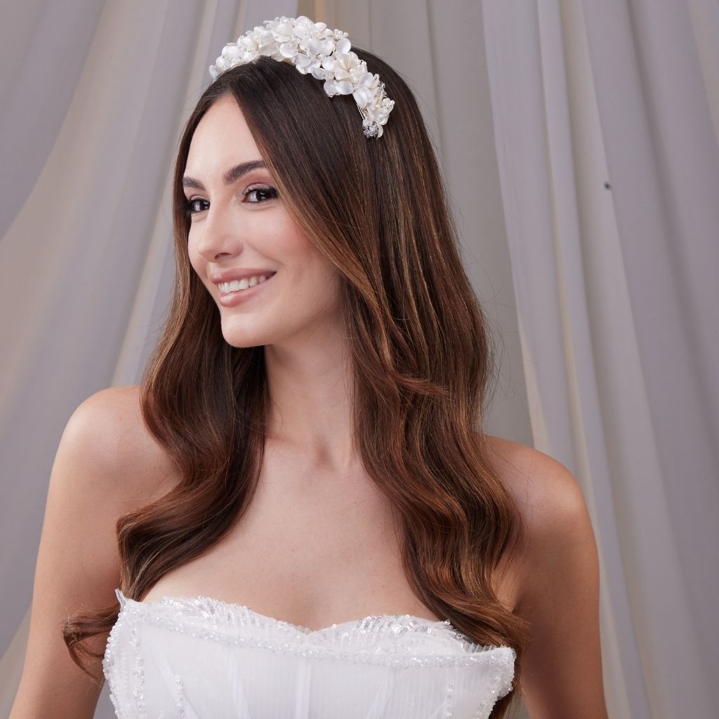 Dark Brown With Subtle Highlights Visual Idea — Wedding Hair Down