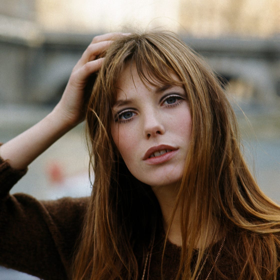 Cozy Sweater and French Bangs with a Vintage Vibe Cozy Sweater and French Bangs with a Vintage Vibe