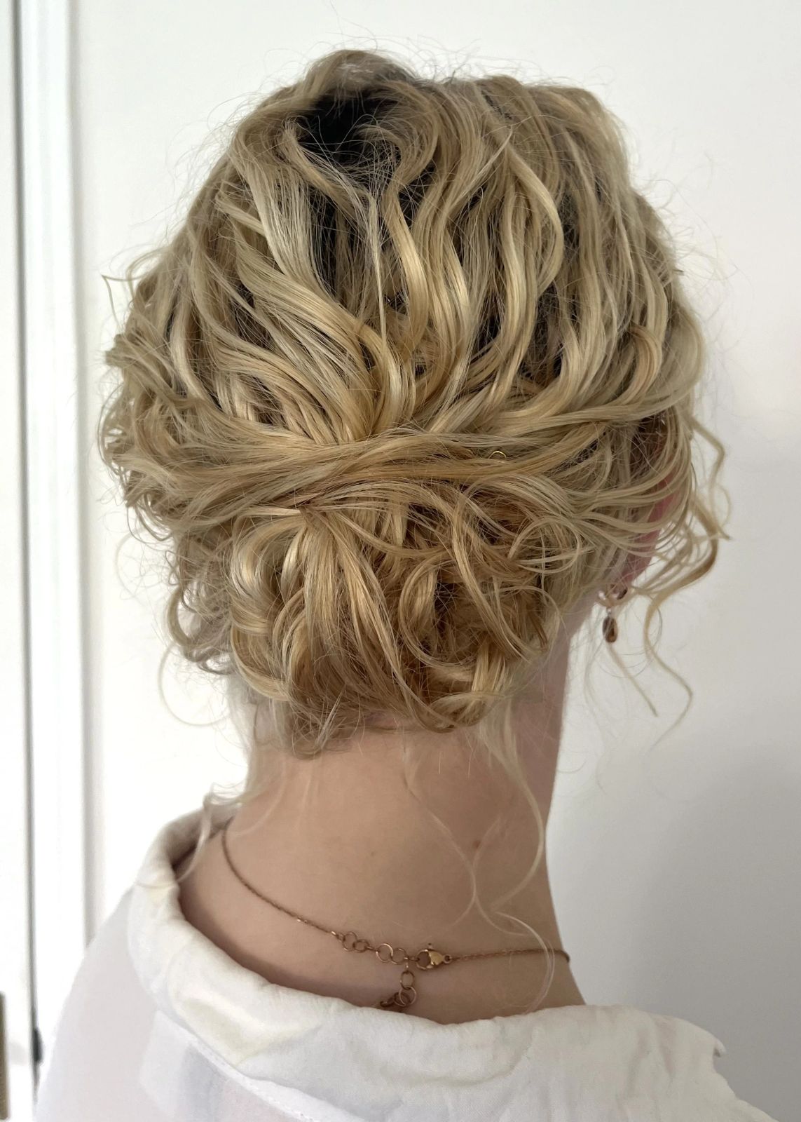 Blonde Visual Idea Blonde Visual Idea — Wedding Hairstyles for Curly Hair