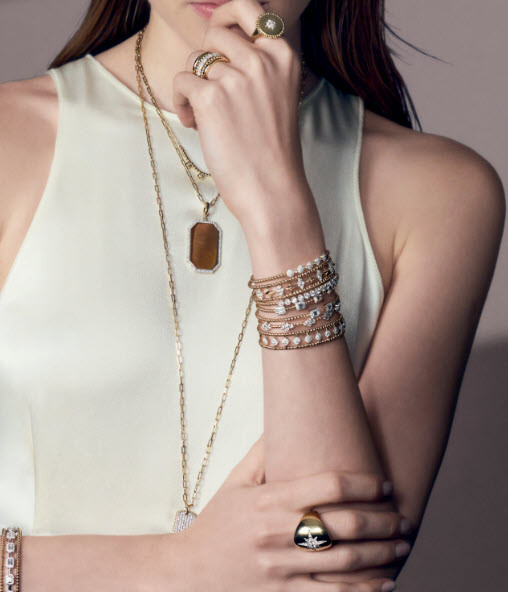 Boho Glam: Layered Bracelets and Pendant Necklace Boho Glam: Layered Bracelets and Pendant Necklace — Tennis Bracelets