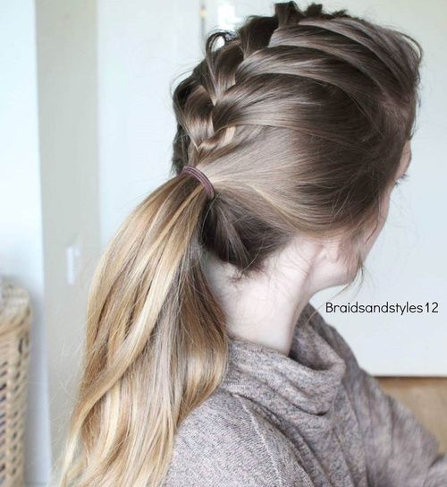 French Braid to Low Ponytail French Braid to Low Ponytail — Second Day Hairstyles
