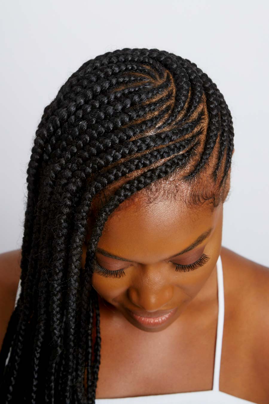 Swirling Cornrow Pattern to Shoulder Braids — Lemonade Braids