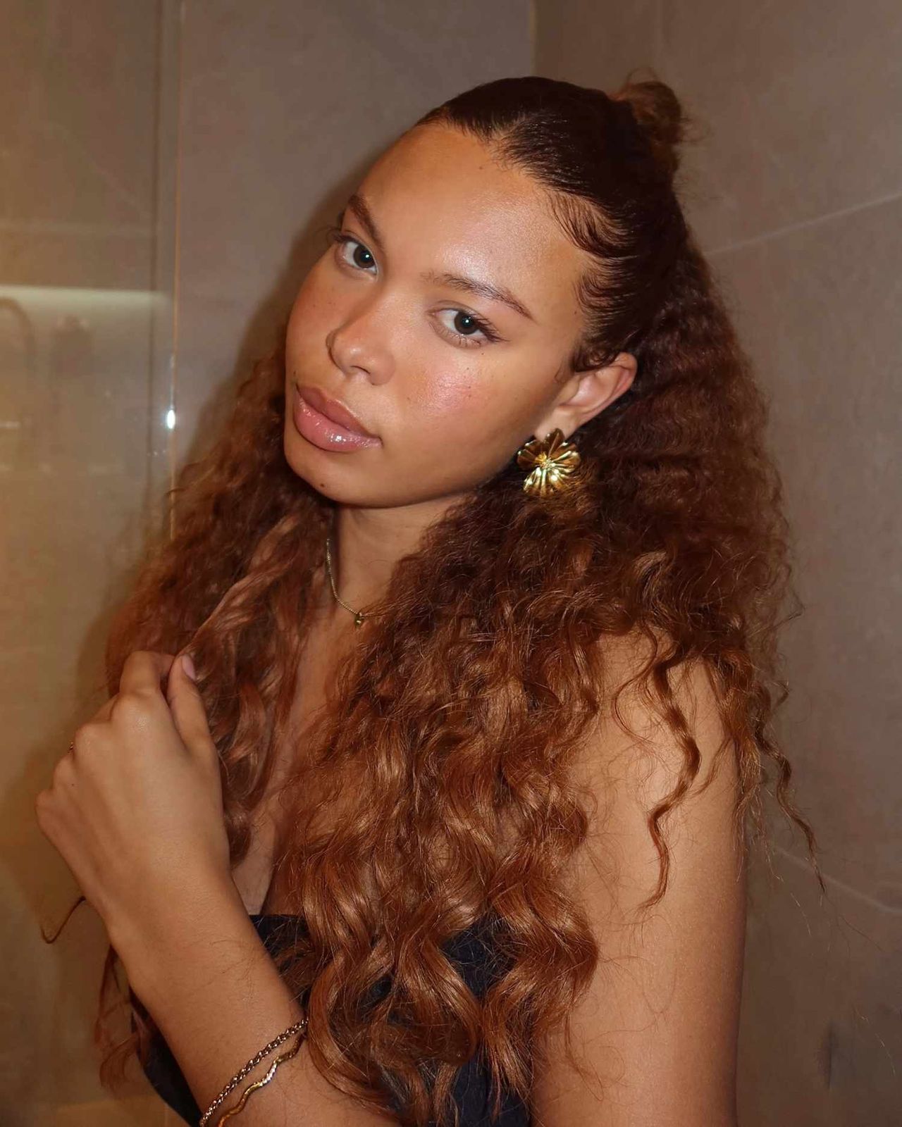 Medium Brown With Caramel Balayage — Hair Color for Latinas