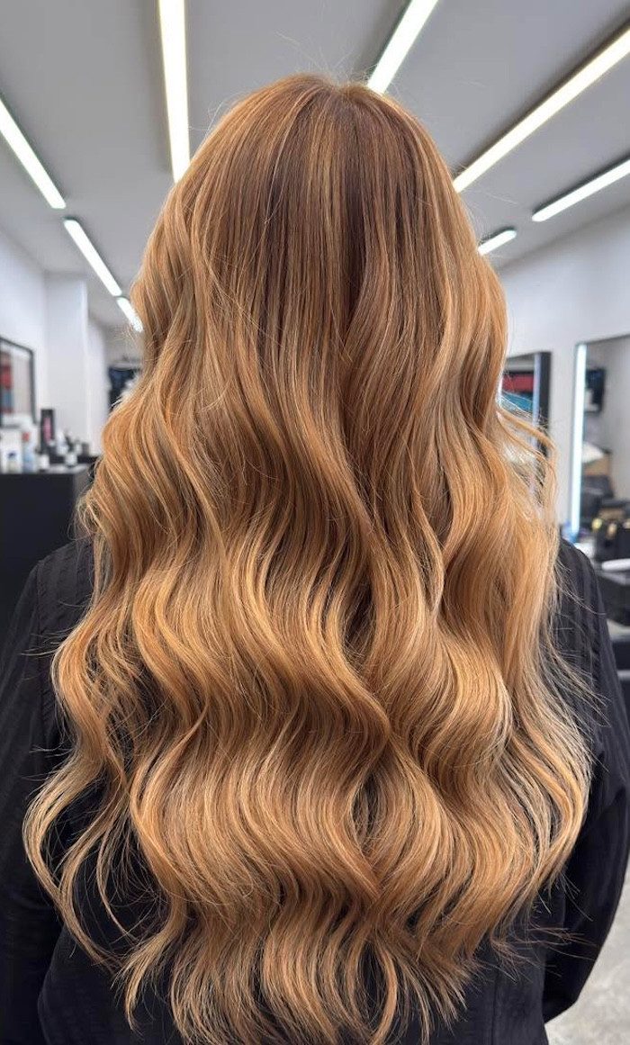 Warm Blonde Base With Caramel Highlights Warm Blonde Base With Caramel Highlights — Caramel Blonde
