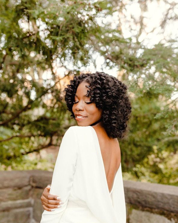 Effortless Natural Curls — Natural Hair Wedding Styles