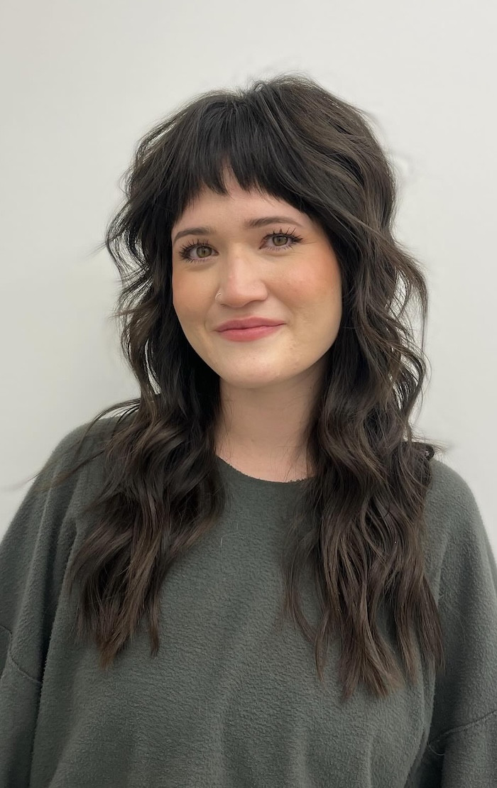 Collarbone Shag With Micro Fringe Collarbone Shag With Micro Fringe — Textured Fringe
