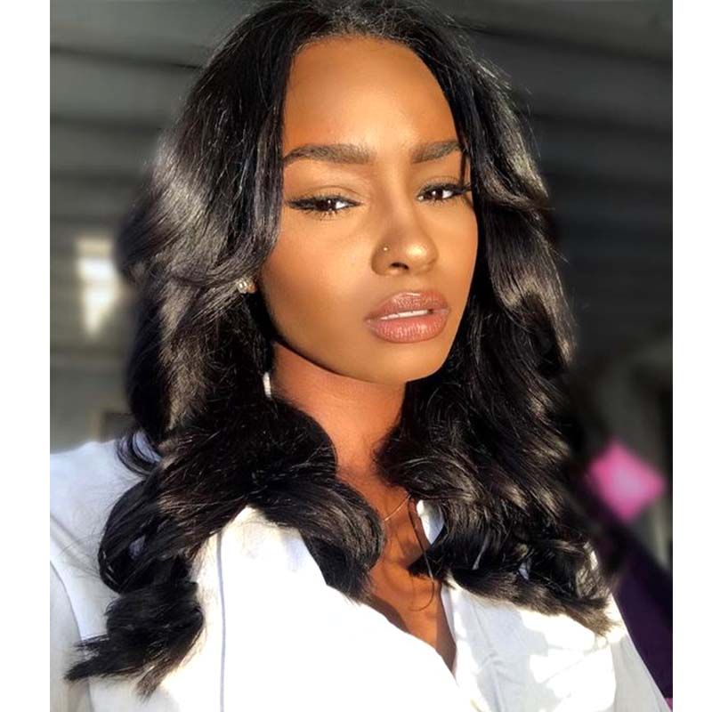 Collarbone Length Wavy Hair Collarbone Length Wavy Hair — Frontal Sew In