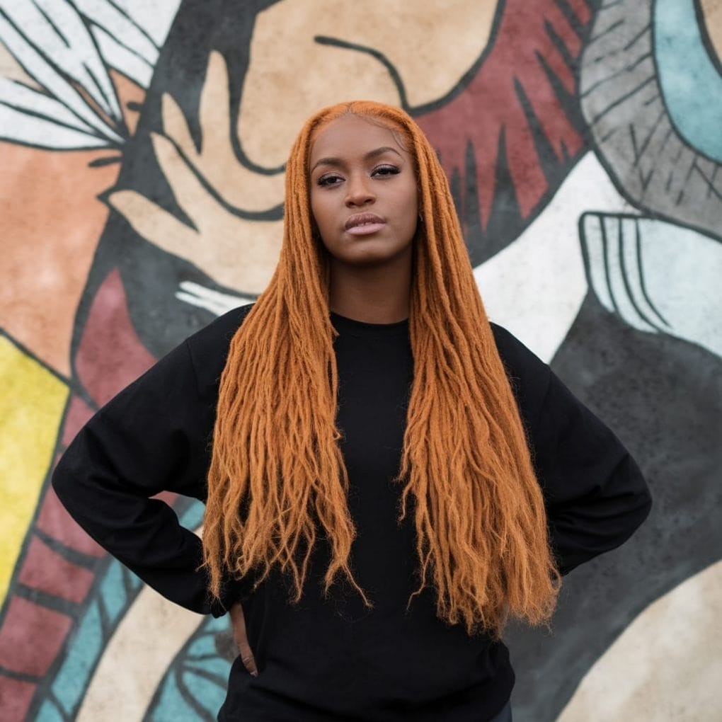 Bright Ginger Straight Hair — Ginger Hair on Black Women