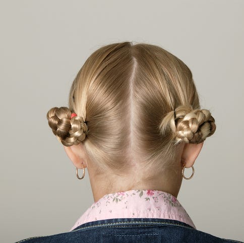 Blonde Braided Buns Blonde Braided Buns — School Hairstyles