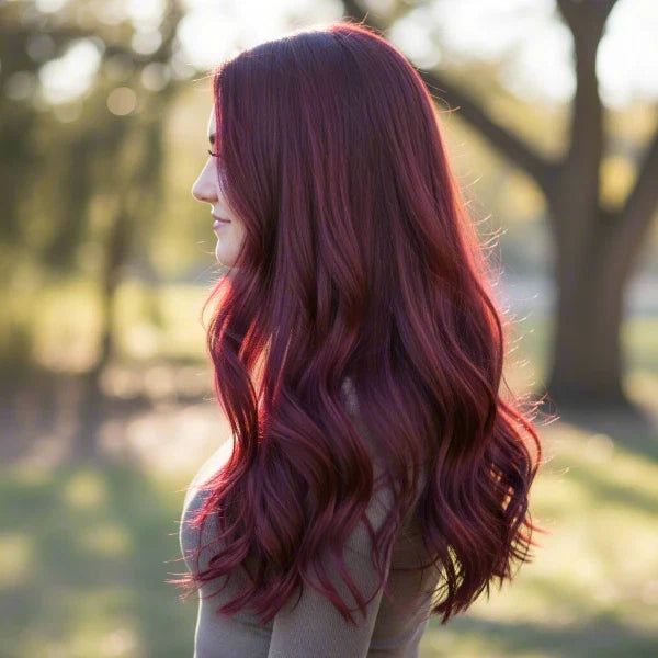 Deep Burgundy Waves Deep Burgundy Waves — Natural Hair Colors