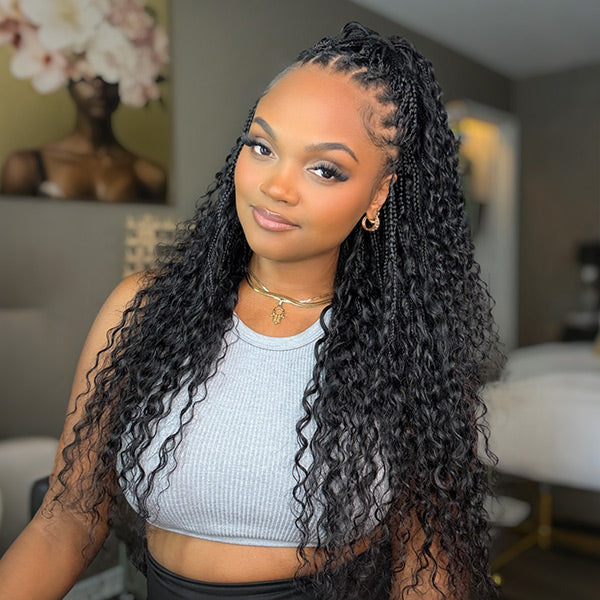 Long Visual Idea — Natural Braided Hairstyles