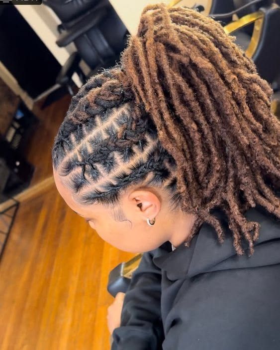 Shoulder Visual Idea — Loc Ponytail