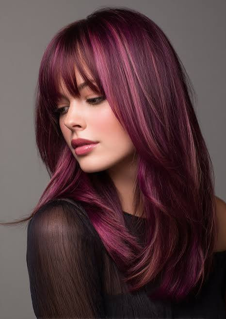 Collarbone Visual Idea Collarbone Visual Idea — Fuchsia Hair