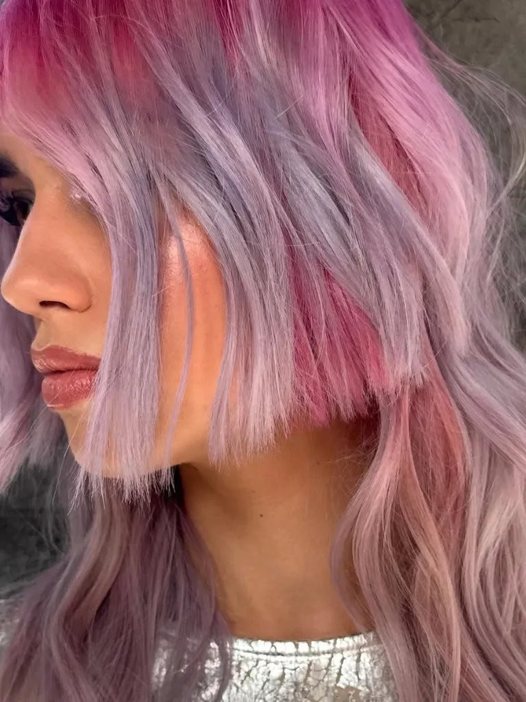 Pastel Pink And Lavender Blend — Pink and Purple Hair