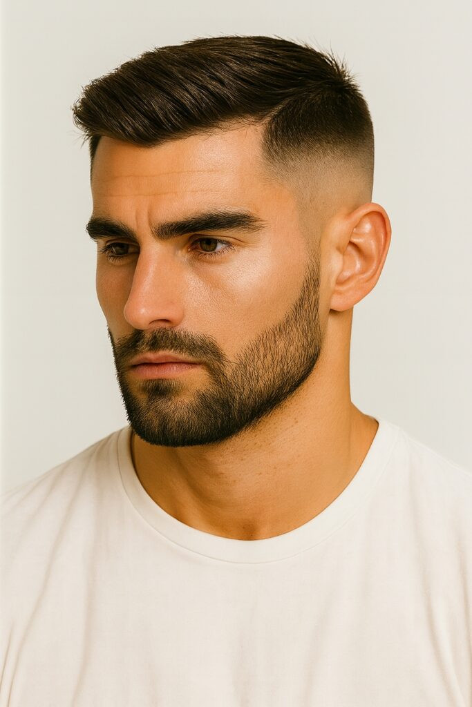 Dark Brown With Subtle Lighter Tones Visual Idea — Crew Cut
