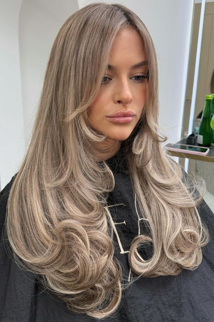 Voluminous Ash Blonde Blowout Voluminous Ash Blonde Blowout — Aesthetic Hairstyles