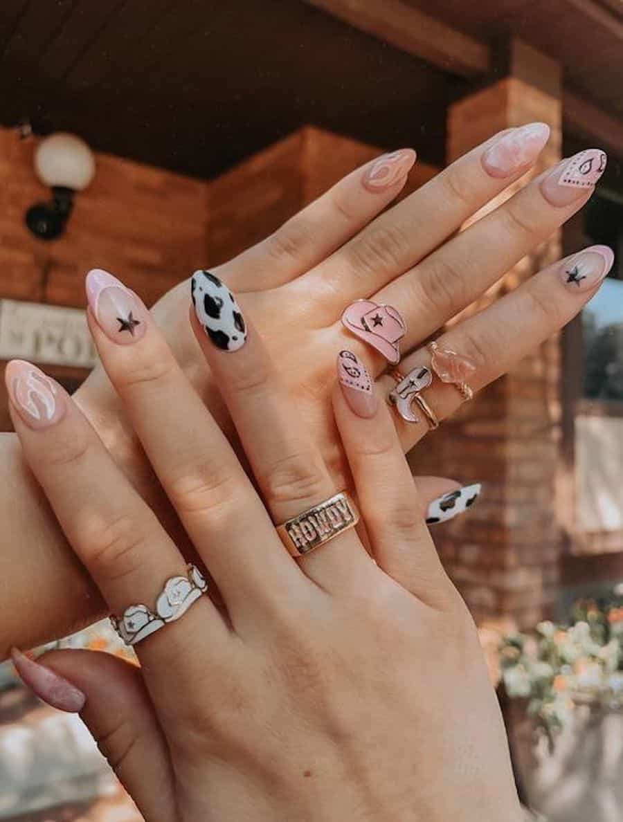 Country Western Visual Idea — Country Concert Nails