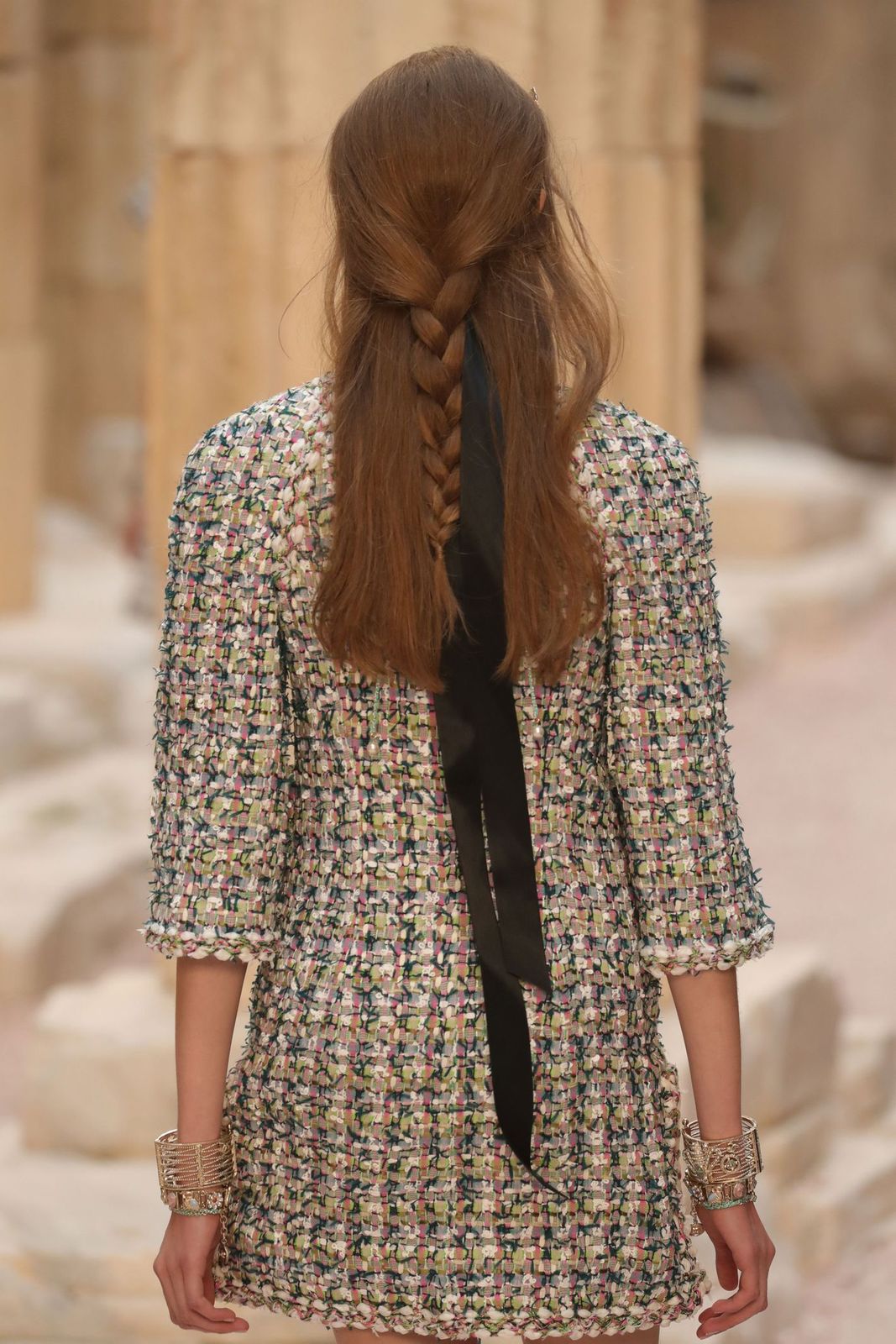 Single Braid with Ribbon — Cruise Hairstyles
