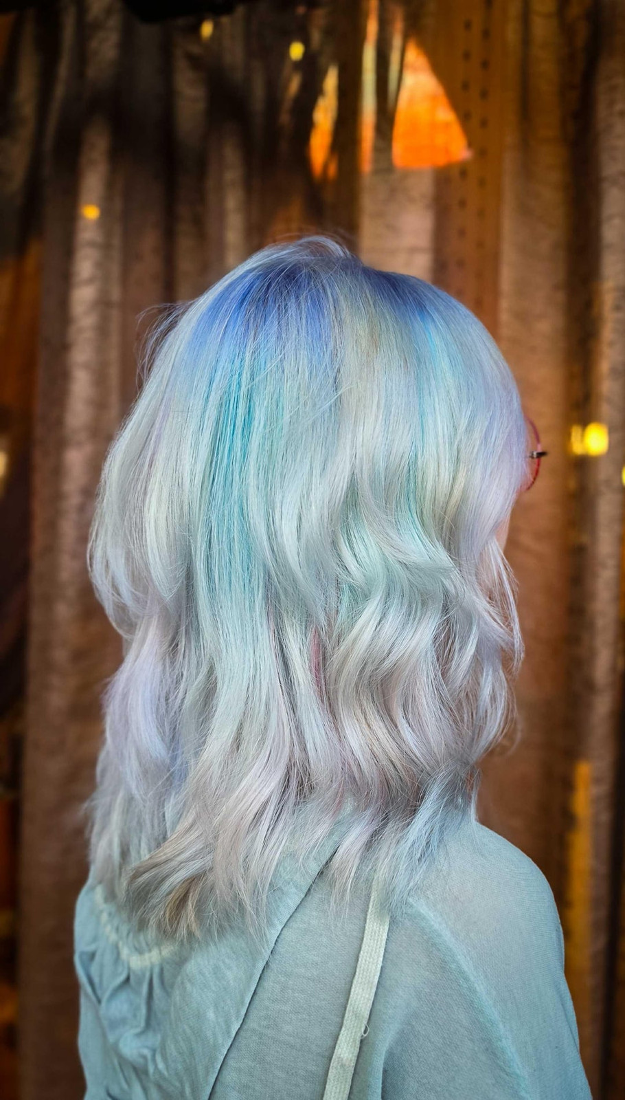 Shoulder Length Pastel Opal Waves Shoulder Length Pastel Opal Waves — Opal Hair