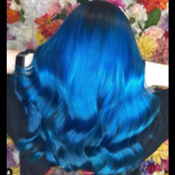 Long Layers Visual Idea Long Layers Visual Idea — Royal Blue Hair