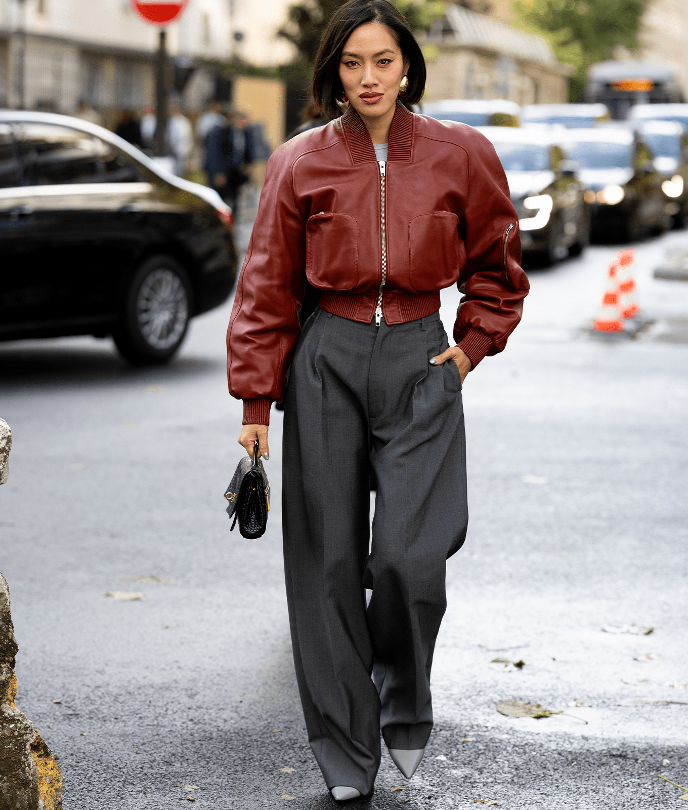 How to Wear a Leather Bomber Jacket Like a Parisian - PureWow