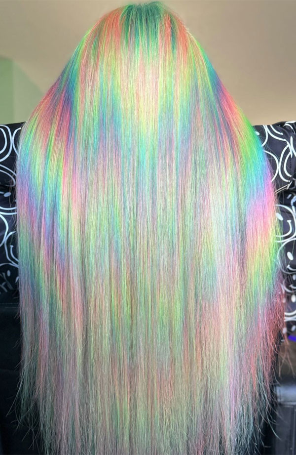 Delicate Pastel Rainbow Streaks Delicate Pastel Rainbow Streaks — Unicorn Hair