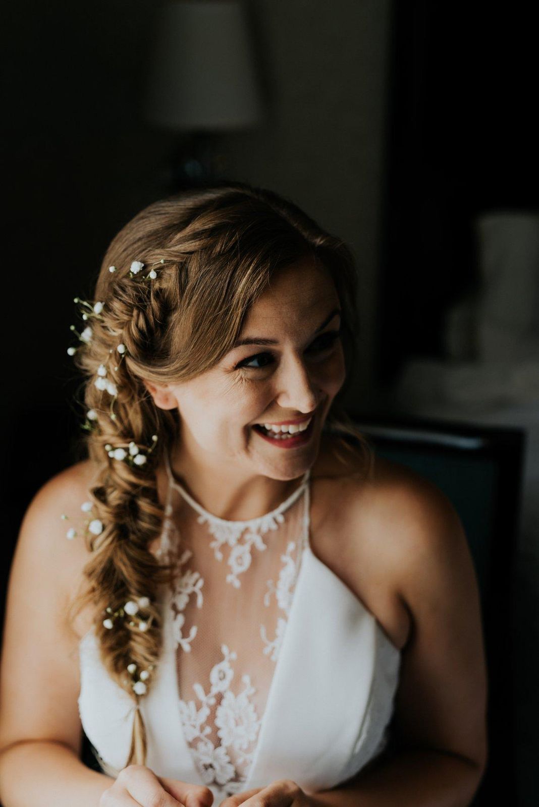Long Visual Idea — Wedding Hairstyles with Flowers