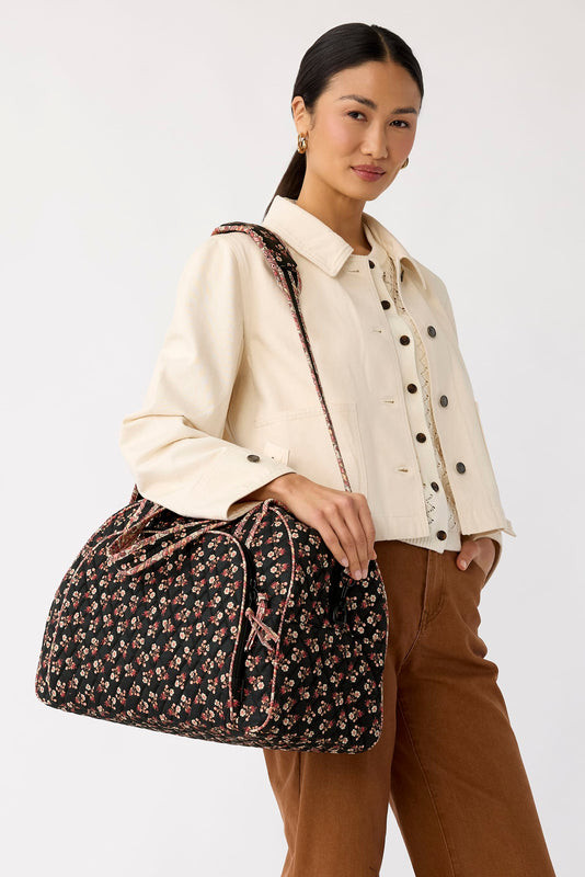 Quilted Floral Weekender for a Pop of Color — Weekender Bags
