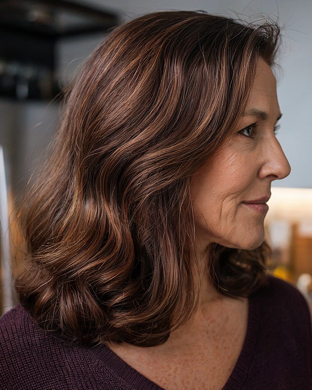 Collarbone Visual Idea Collarbone Visual Idea — Hair Color for Women Over 50