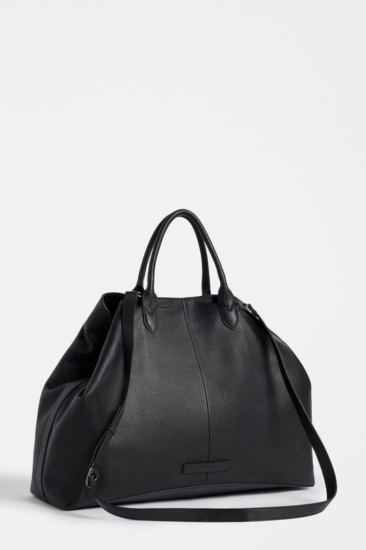 Work Structured Black Tote with Detachable Strap Work Structured Black Tote with Detachable Strap — Work Bags for Women