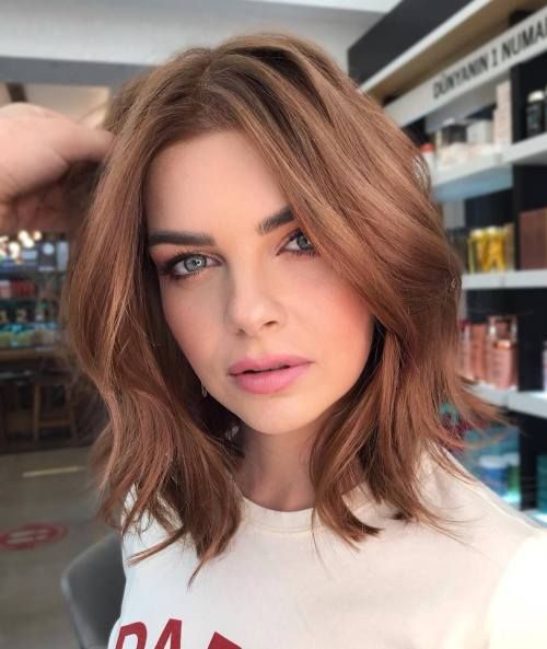 Medium Brown Subtle Highlights Visual Idea — Hairstyles for Oval Faces