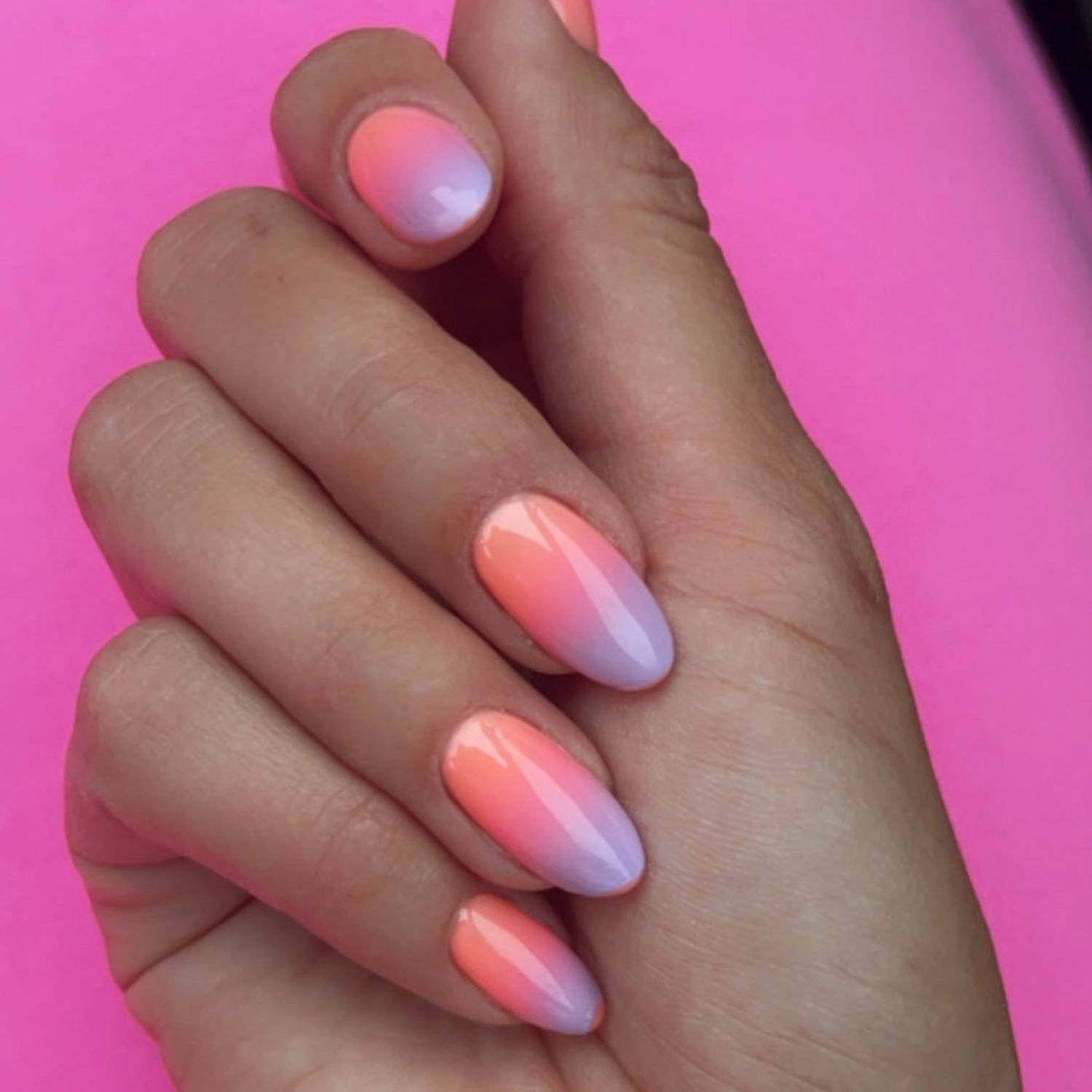 Coral Orange Lavender Sunset Gradient Coral Orange Lavender Sunset Gradient — Sunset Nails