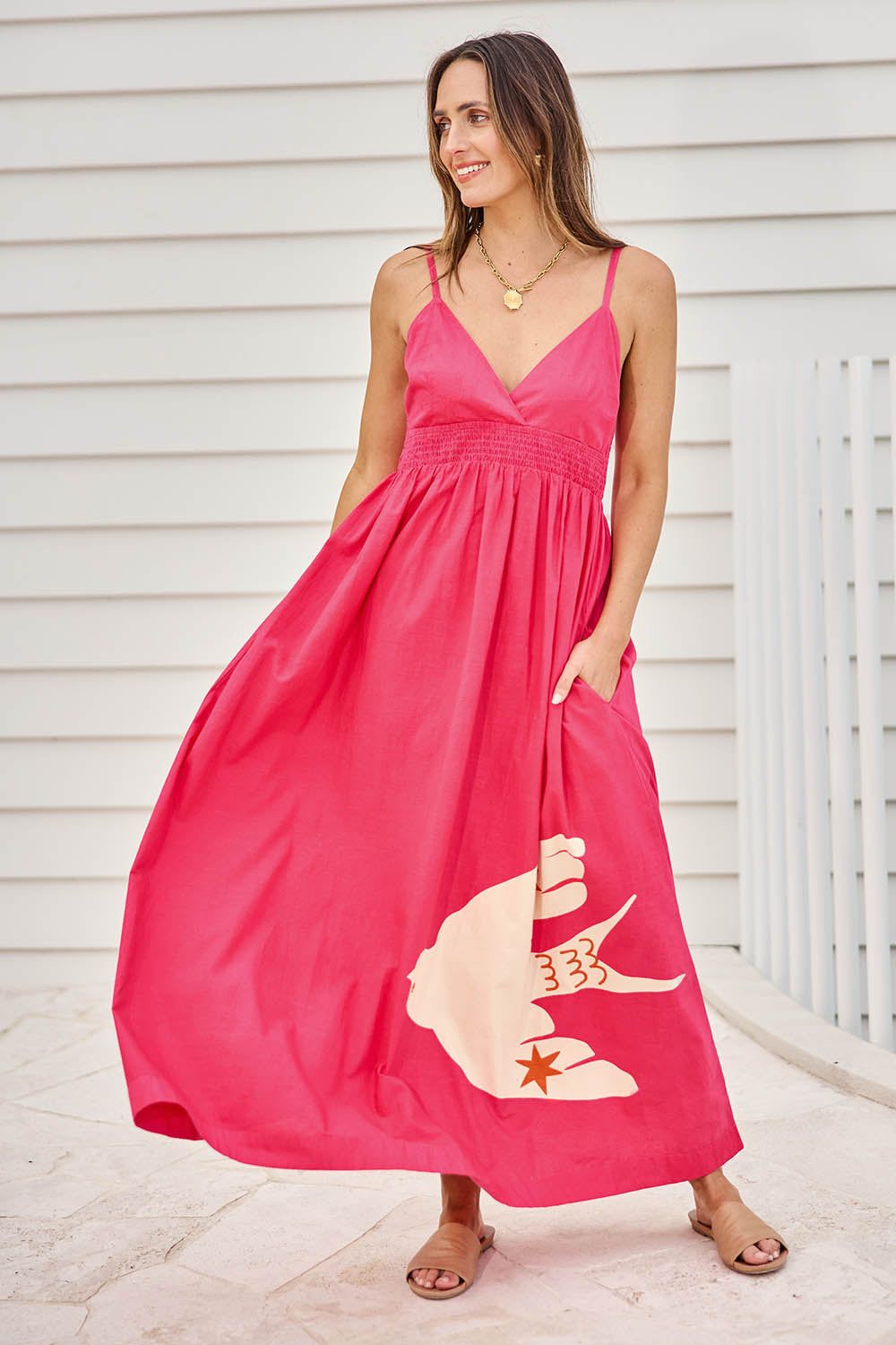 Summer Statement: Hot Pink Printed Maxi Dress Summer Statement: Hot Pink Printed Maxi Dress — Australia Outfits