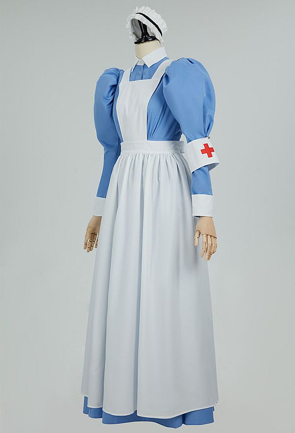 Victorian Nurse Uniform with Apron and Cap Victorian Nurse Uniform with Apron and Cap — Nurse Outfits