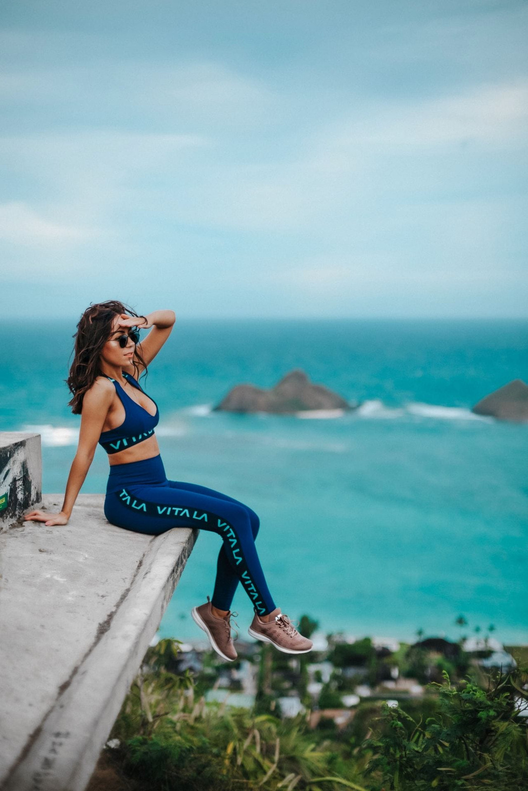 Blue Athleisure Set for Active Island Days Blue Athleisure Set for Active Island Days — Oahu Outfits