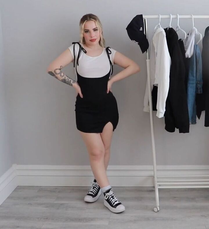 Pinafore Dress and High-Tops for a Casual Look — Converse Outfits